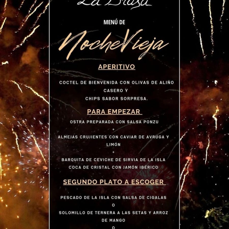 Menu Nochevieja La Brasa página 1